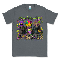 Charcoal Heather parading with my gnomies Classic Tee - CowGirlArtShop