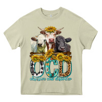 Mossy Obsessive Cow Disorder with Cows Heavy Core Tee - texasbilliewilder