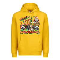 Lemon Merry Christmas  tractor Premium Hoodie - CowhideDigitalArt