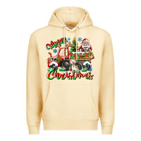 Pina Colada Merry Christmas  tractor Premium Hoodie - CowhideDigitalArt