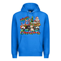 True Royal Merry Christmas  tractor Premium Hoodie - CowhideDigitalArt