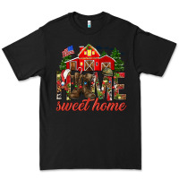 Black Army Christmas Home Sweet Home Premium Tee - HowdyJamesFarm
