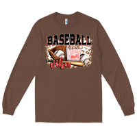 Chestnut baseball vibes Long Sleeve Tee - FaDigitalArtStudio