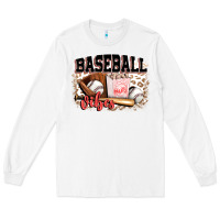 White baseball vibes Long Sleeve Tee - FaDigitalArtStudio