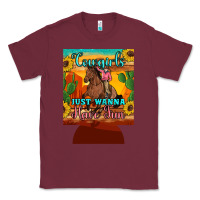 Burgundy cowgirls just wanna have fun 12 oz can cooler (regular) Classic Tee - Artiststas