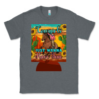 Charcoal Heather cowgirls just wanna have fun 12 oz can cooler (regular) Classic Tee - Artiststas