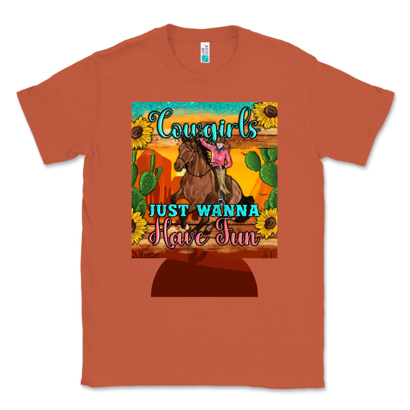 Cowgirls Just Wanna Have Fun 12 Oz Can Cooler (regular) Classic Tee by Artiststas | Teevron