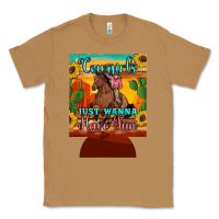 Toasted Coconut cowgirls just wanna have fun 12 oz can cooler (regular) Classic Tee - Artiststas