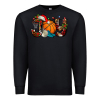 Black joy with basketball and santa's hat Premium Sweatshirt - AdoDesignShop