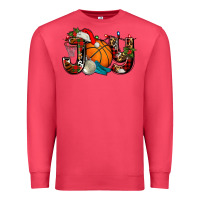 Cardinal joy with basketball and santa's hat Premium Sweatshirt - AdoDesignShop