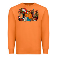 Carrot joy with basketball and santa's hat Premium Sweatshirt - AdoDesignShop