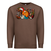 Chestnut joy with basketball and santa's hat Premium Sweatshirt - AdoDesignShop