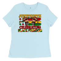 Juneteenth Celebrating Black Freedom Ladies Tee | Teevron
