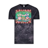 Cloud Black Easter gnomes Vintage Tee - OliviaCreatesArt