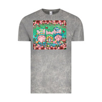 Cloud Rock Easter gnomes Vintage Tee - OliviaCreatesArt
