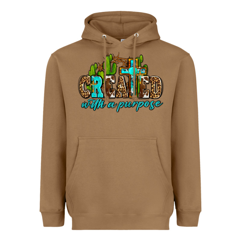Created With A Purpose Heavyweight Hoodie by AdoDesignShop | Teevron