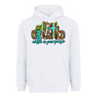 White created with a purpose Heavyweight Hoodie - AdoDesignShop