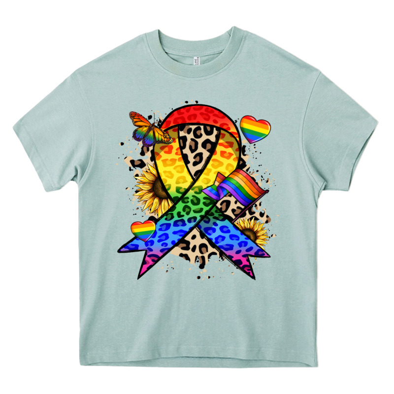 Pride Ribbon Heavy Core Tee by NancyCooperArtShop | Teevron