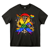 Asphalt Pride ribbon Heavy Core Tee - NancyCooperArtShop