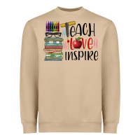 Mushroom teach love inspire Heavyweight Sweatshirt - BarkalooDesign