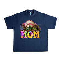Navy baseball mom Urban Heavy Tee - OliviaCreatesArt