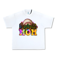 White baseball mom Urban Heavy Tee - OliviaCreatesArt