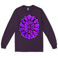 Plum purple gemstone jewelny Long Sleeve Tee - RanaPortraitStore
