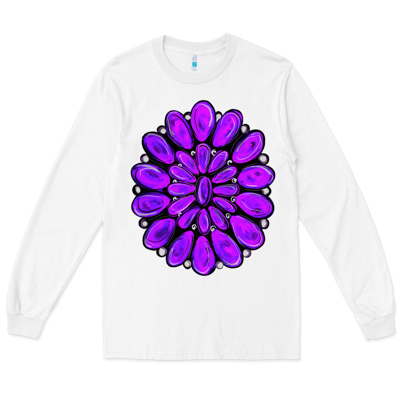 Purple Gemstone Jewelny Long Sleeve Tee by RanaPortraitStore | Teevron