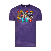 Cloud Purple ekg tech Vintage Tee - OliviaCreatesArt