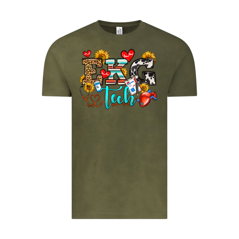 Ekg Tech Vintage Tee by OliviaCreatesArt | Teevron