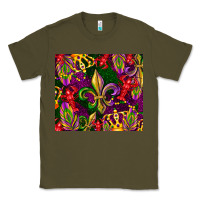 Army Green mardi gras Classic Tee - CowGirlArtShop
