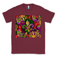 Burgundy mardi gras Classic Tee - CowGirlArtShop