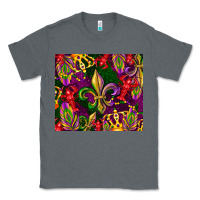 Charcoal Heather mardi gras Classic Tee - CowGirlArtShop