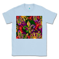 Dusty Blue mardi gras Classic Tee - CowGirlArtShop