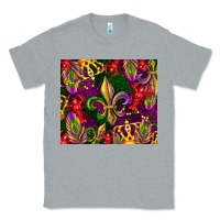 Heather Grey mardi gras Classic Tee - CowGirlArtShop