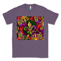 Lavender mardi gras Classic Tee - CowGirlArtShop