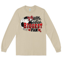 Mushroom little sister biggest fan soccer Long Sleeve Tee - FaDigitalArtStudio