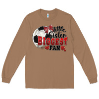 Toasted Coconut little sister biggest fan soccer Long Sleeve Tee - FaDigitalArtStudio
