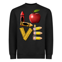 Black love teacher Heavyweight Sweatshirt - BarkalooDesign
