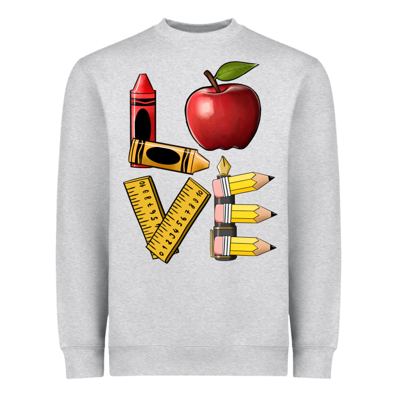 Love Teacher Heavyweight Sweatshirt by BarkalooDesign | Teevron