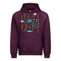 Mauve Wine nurse on duty Urban Hoodie - JahusDesignShop