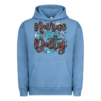 Pigment Pebble Blue nurse on duty Urban Hoodie - JahusDesignShop
