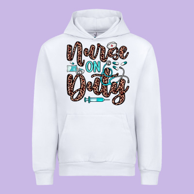 Nurse On Duty Urban Hoodie Designed By Jahusdesignshop