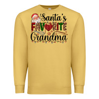 Antique Gold santa's favorite grandma Premium Sweatshirt - AdoDesignShop