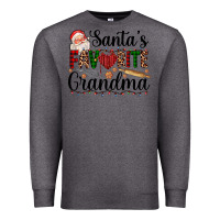 Charcoal Heather santa's favorite grandma Premium Sweatshirt - AdoDesignShop