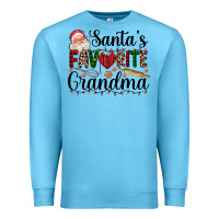 Ocean Blue santa's favorite grandma Premium Sweatshirt - AdoDesignShop