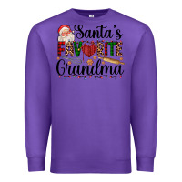 Purple santa's favorite grandma Premium Sweatshirt - AdoDesignShop