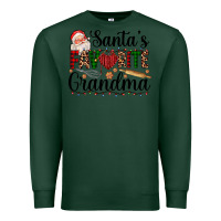 Sports Green santa's favorite grandma Premium Sweatshirt - AdoDesignShop