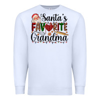 White santa's favorite grandma Premium Sweatshirt - AdoDesignShop