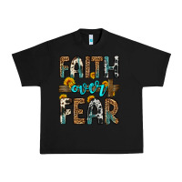 Black faith over fear Urban Heavy Tee - OliviaCreatesArt